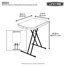 Lifetime, tavolino Pieghevole 80251 0,66 m Personale, Bianco
