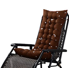 YuYiY - Cuscino per sedia da giardino, motivo stella con imbottitura spessa 8 cm, per interni ed esterni (caffè, 48 x 125 x 8 cm)