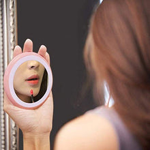ADSE Specchio per Il Trucco Specchio per Il Trucco a LED 2 Specchietti Cosmetici Illuminati con luminosità Ricaricabile Specchio Rosa