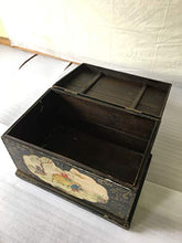 Cassapanca cinese cinese Tibet medievale, cassettiera medievale, larghezza 80 cm, altezza 60 cm