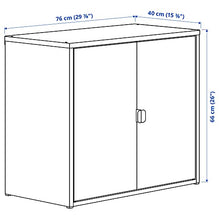 Armadio BROR con 2 ante 76x40x66 cm nero