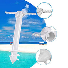 Flyinghedwig Picchetto Porta ombrellone da Sabbia, in plastica, Anche per canne da Pesca, resiste al Vento Forte