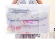 SZQ-Scatole portaoggetti trasparente con coperchio impermeabile aiuto allo stoccaggio 48.5*34*28.5cm trasparente