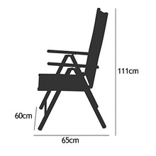 Deuba Set da 2 pezzi sedie da giardino alluminio schienale alto regolabile a 7 livelli pieghevoli argento esterni