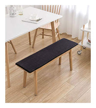 wangk Cuscino per panchina per Interni e Esterni, 2 3 4 posti, Morbido Cuscino per Dondolo da Giardino, Antiscivolo, Rettangolari Cuscino per Panche-Grigio Scuro 150×40cm(59×15in)