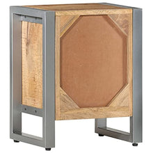vidaXL Comodino 40x30x50 cm in Legno di Mango Grezzo
