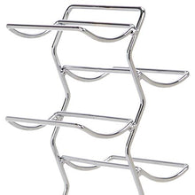 Amazon Basics - Portabottiglie di vino cromato dal design moderno, per 12 bottiglie