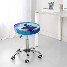 Coprisgabello rotondo da bar e sedia a sirena, lavabile ed elastico per sgabello rotondo da 35,6 cm