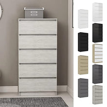 vidaXL Credenza con Cassetti Grigio Cemento 60x35x121 cm in Truciolato
