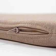 Arketicom Pank, 2 Cuscini per Panche, Cuscino con Lacci 80x40 per Panca o cassapanca Grigio Chiaro, Sfoderabile 100% Made in Italy