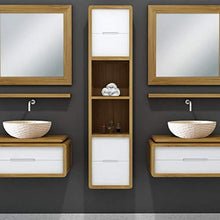 Teako Design Armadietto da Bagno Annia in Legno Massiccio di Teak
