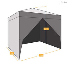 Airwave Gazebo Pop Up 3x3 metri Nero con Tettoia