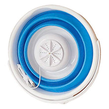 Sconosciuto Generic Lavatrice Portatile con Vasca Pieghevole per Viaggi d'Affari in Camper (Blu)