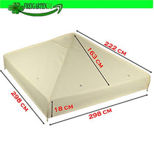 freGarten.de - Tetto di ricambio per gazebo 3 x 3 m, impermeabile, materiale: PCV Panama Soft 370 g/m² extra forte, modello 2