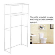 Wakects Scaffale per Lavatrice a 2 Strati, Portaoggetti da Bagno Porta Toilette Mensola da Bagno, 68x27.8x134cm