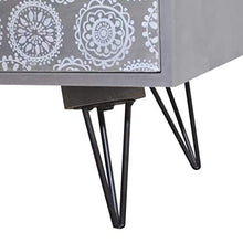 SOULONG Comodino con 3 cassetti di Diverse Dimensioni, Design Moderno, tavolino Rettangolare con Gambe in Metallo, Supporto per Telefono, per Camera da Letto e Soggiorno (Grigio)