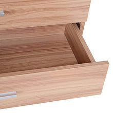 HOMCOM Cassettiera Salvaspazio in Legno, Comò con 4 Cassetti per Camera da Letto, Rovere, 72x33.5x67cm