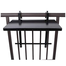 N/Z Daily Equipment Side Tables Folding Balcony Deck Table Adjustable Balcony Railing Table Folding Table Hanging Railing Table Dining Garden for Portable Barbecues Food Drinks Decorations