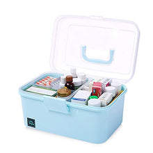 RNICE - Cassetta per medicine, portatile, multifunzione, kit di pronto soccorso, in plastica per pillole