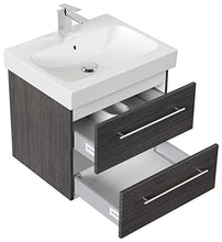 Mobile bagno con lavabo Geberit Icon 60cm antracite venato