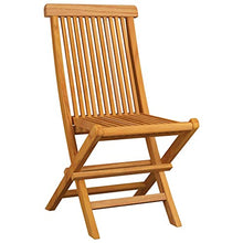 vidaXL Sedie da Giardino con Cuscini Blu 4 pz Massello di Teak