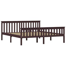 FAMIROSA Giroletto con 4 Cassetti Marrone Scuro Legno di Pino 180x200 cm-0623