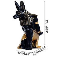 LANGTAO Antico Egiziano Anubis Dio Wine Rack, Wine Holder, Figurine Resin Craft Wine Seat, Ornamento per La Casa, Regalo Modello in Miniatura per Sala da Pranzo, Camera da Letto E Cucina