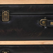 SKM Cassettiera in Legno Massello di Abete 80x36x75 cm