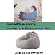 ns Classico Sedia A Sacco Divano Pigro, Sedie A Sdraio con Tasche Laterali E Sgabello Pisolino Giardino Ufficio Schienale Che Dorme Pausa Pranzo Balcone (Color : Gray)