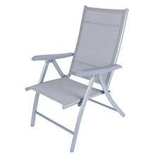 Poltrone LHA Balcone per Il Tempo Libero Esterno Confortevole Sedia Schienale Prendisole Sedia Pieghevole (Colore : Grigio)