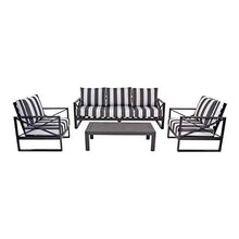 Gartentraum Salone da Giardino Classico in Alluminio Grigio - Lounge Eboni