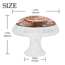 Set di 4 pomelli in cristallo per armadietti, cassetti e cassetti, con design multiplo per cassettiere, armadi, comodini, libreria, stile vintage, con linee a spirale curve, marrone