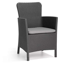 Keter Salvador Balcony Set, Set Mobili da Esterno 2 Poltrone e Tavolino Grafite