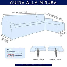 subrtex Copridivano con Penisola Elasticizzato Copridivano Componibile per Divano a Forma di L Lavabile(Destra 2 Posti, Borgogna) - Arredi Casa