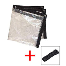 Teloni trasparenti, telone trasparente in plastica impermeabile 2mX2m con occhielli in metallo per tenda a baldacchino, barca, camper o copertura per piscina ecc(Size:5x5M)