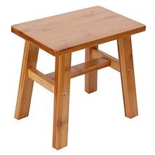 Crisis Bambino, Sgabello Basso antitarme, Panca Bambino, per la Vita(Small Square Bamboo Stool)