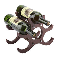 Rehomy Wooden Red Wine Rack Red Wine Holder Shelf Stand 6 Bottles