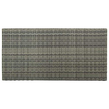 FAMIROSA Tavolo da Bar con Ripiani Grigio 120x60x110 cm in Polyrattan-3477