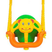 Wtbew-u Ascensori Esterni Altalena Sicura per Bambini in Sicurezza per Il Giardino per Bambini, Seggiolino con Schienale Regolabile per La Sicurezza dei Cartoni Animati Agitare per Giocare