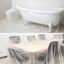 YapitHome Fodere Antipolvere in Plastica Trasparente Copridivano Resistente all'Acqua Copridivano Protettore Divano Letto Divano Protettore Divano (2 * 3 m)
