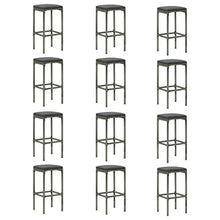 vidaXL Set Bar da Giardino 16 pz con Cuscini in Polyrattan Grigio