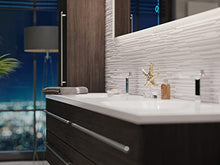 Set di mobili da bagno Colossos 180 4 pezzi con specchio a LED antracite venato