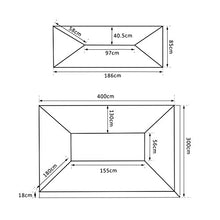 Outsunny Tetto sostitutivo per Gazebo Tenda da Giardino 3x4m (Crema)