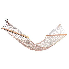 Amaca 1-2 Persona Portatile Amaca portatile Amaca per esterni Bianco Corda in cotone Swing Amaca per portico Beach Patio da interno Amaca per camera da letto con il trasporto hamac avec support LHAHGL