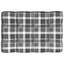vidaXL Cuscini per Divano Pallet 5 pz Grigio Motivo a Quadri
