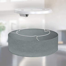 B.K.Licht Plafoniera in tessuto grigio, attacco per lampadina E27 non inclusa, Lampada da soffitto diametro 30cm, Lampadario moderno per salotto o camera da letto, IP20 - Arredi Casa