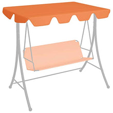 Oushome Baldacchino per Dondolo Giardino Arancione 226x186cm 270 g/m2