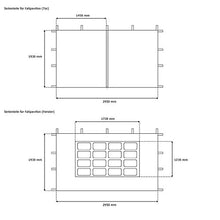 jarolift Componente Laterale Porta per Gazebo con Cerniera Lampo 295 x 195cm, Rosso Vinaccia