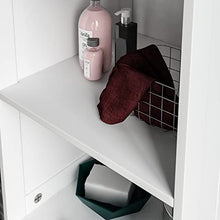 Bath Vida armadietto Milano Alto da Bagno con Specchio, Colore Bianco