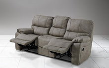 Dafnedesign.Com - Divano 3 posti con n.2 Recliner elettrici - Colore: Grigio Elefante - cm. 223 x 105 x 105h